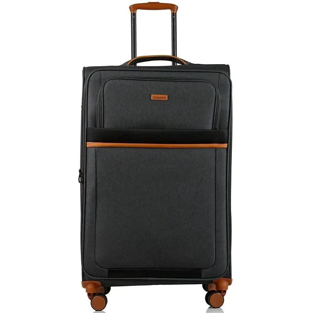 CHAMPS 🏖️✈️Classic II Collection 1-piece Softside Luggage suitcase 24”Grey GREY